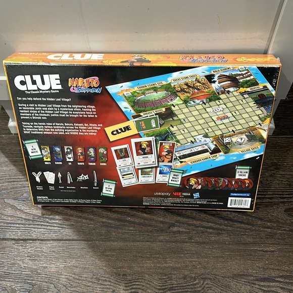 CLUE board game by hasbro Naruto Shippuden Edition! NIB - Picture 2 of 4